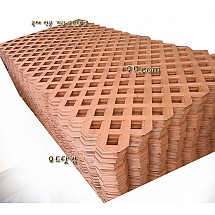 PVC래티스-브라운[Regular-70간격] 2413×1206.5×4